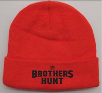 The Brothers Hunt Embroidered Beanie - Orange