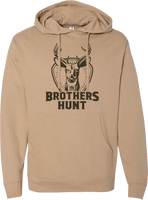 Deer Emblem Hooded Sweatshirt - Sandstone